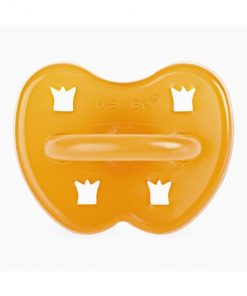 HEVEA kulatý dudlík Crown design, přírodní kaučuk